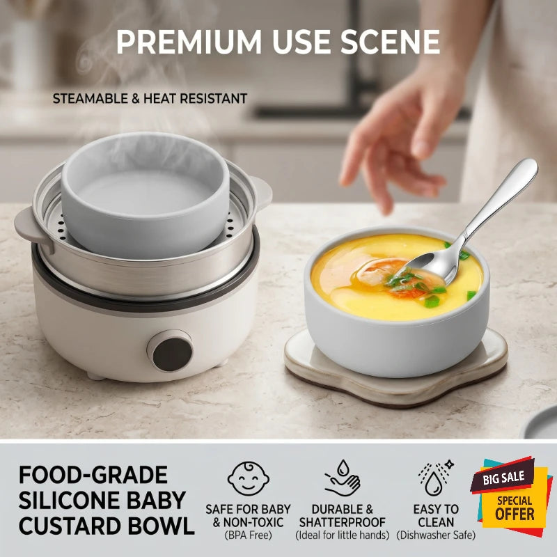 Silicone Egg Boiler Bowl – Microwave Safe Nonstick Reusable Mold