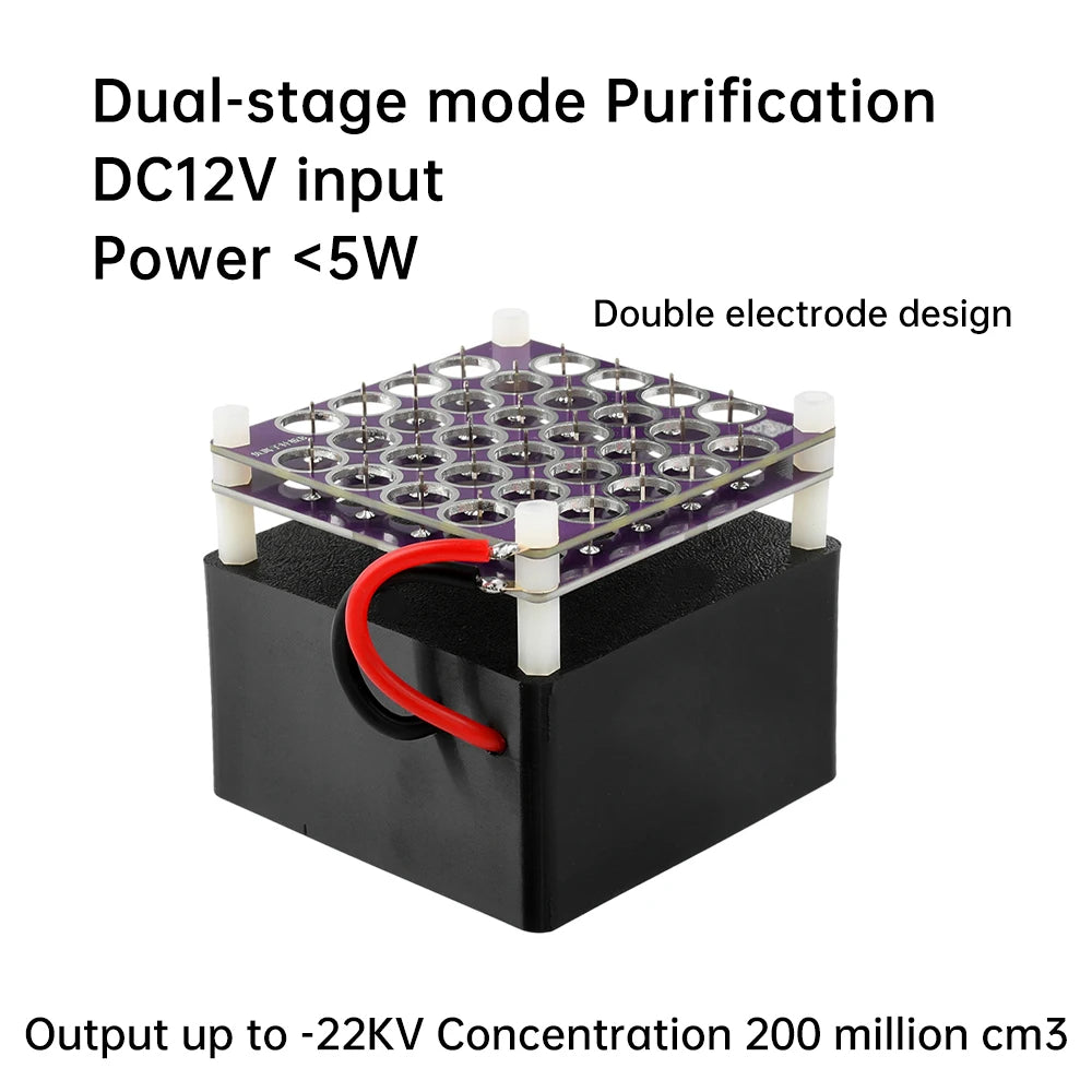 DC 12V Plasma Negative Ion Generator – Air Purifier Module