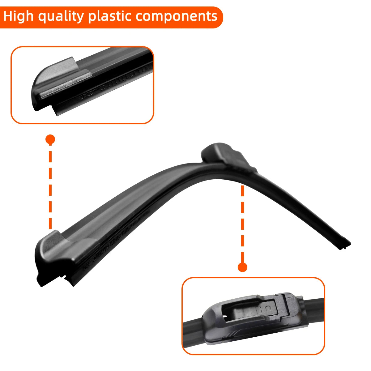 Universal Silicone Car Wiper Blade – J & U Hook 13"–28"