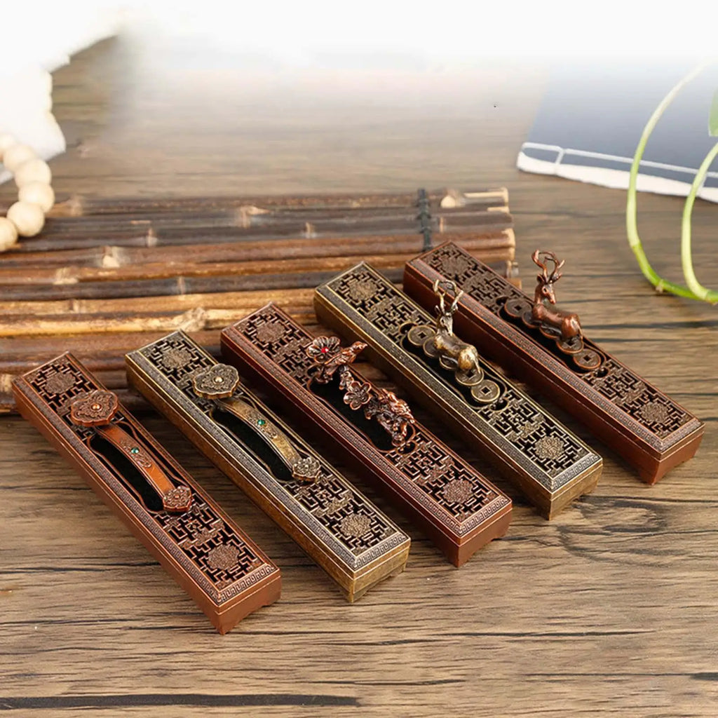 Kesoto Metal Incense Burner Box & Stick Holder for Spa