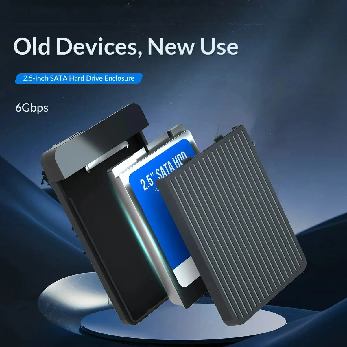2.5" SATA to USB 3.1/3.0 HDD SSD External Enclosure – 6Gbps