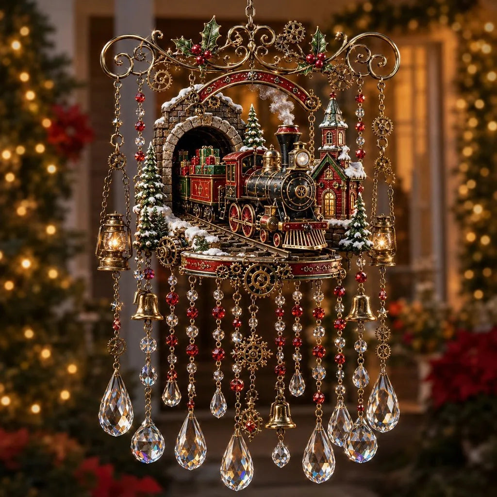 Crystal Pendant Wind Chime – Christmas Hanging Ornament