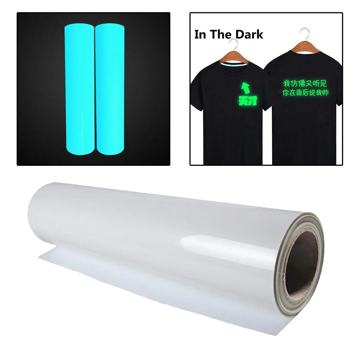 Glow in the Dark Heat Transfer Vinyl HTV Roll – Iron-On DIY