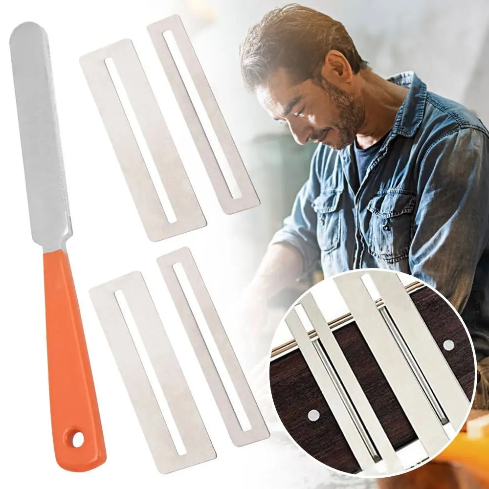 Guitar Fret Sanding File & Fingerboard Protector Gasket Kit
