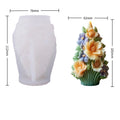 Christmas Floral Tree Silicone Candle Mold – DIY Holiday Craft