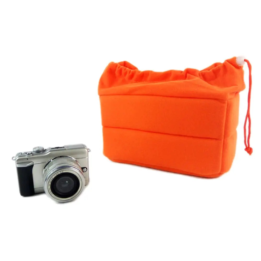 Velvet Camera Insert Bag – Padded DSLR Lens Protective Case