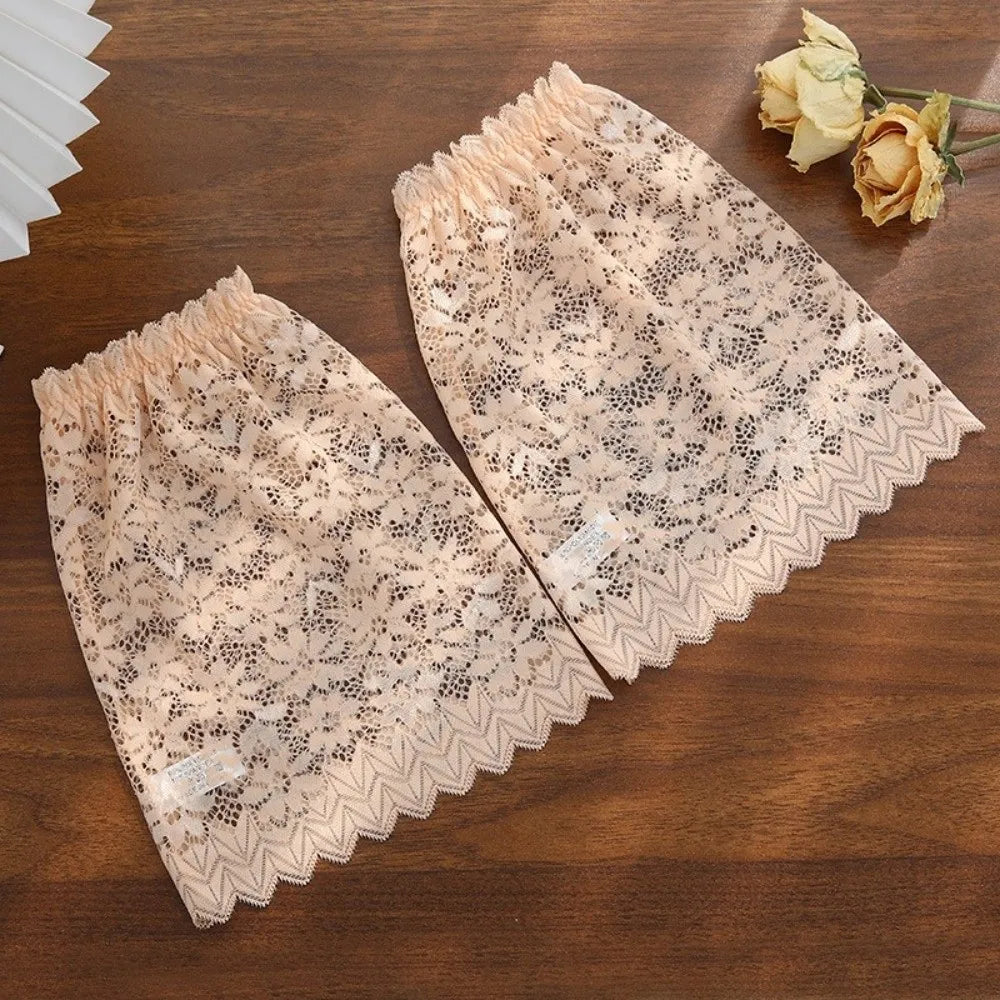Women's Lace Arm Sleeves – Elastic Decorative Cuffs, 1 Pair
