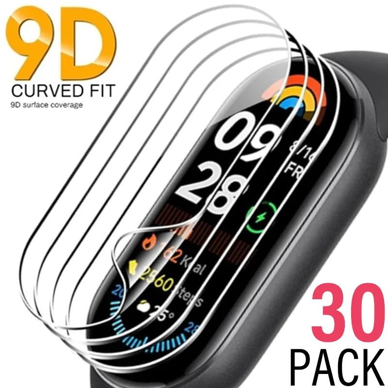Xiaomi Mi Band 10 Hydrogel Screen Protector – 3 to 30 Pack