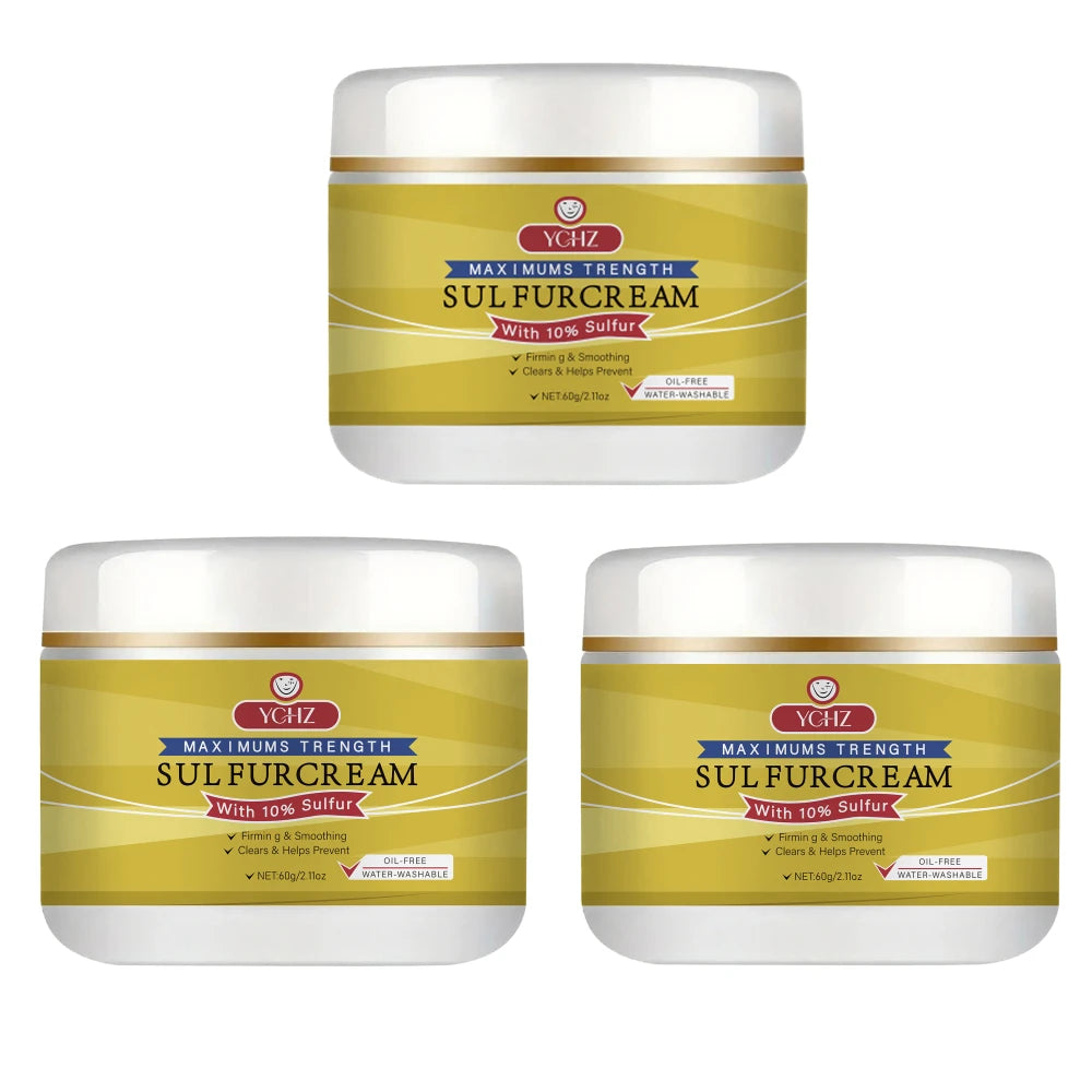 YCHZ Sulfur Face Cream – Brightening & Moisturizing 60g