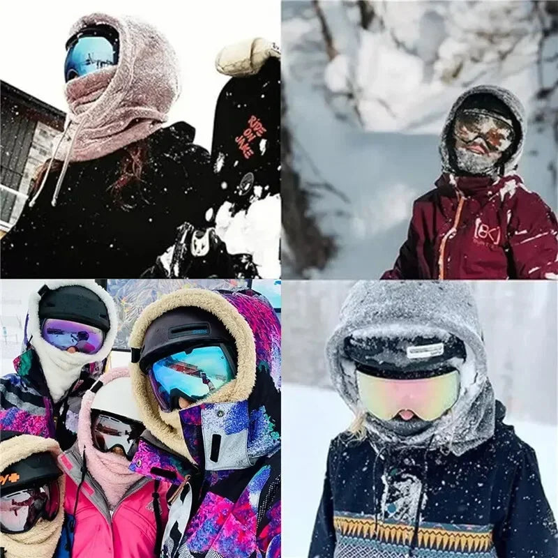 Windproof Sherpa Fleece Balaclava – Adjustable Winter Ski Mask