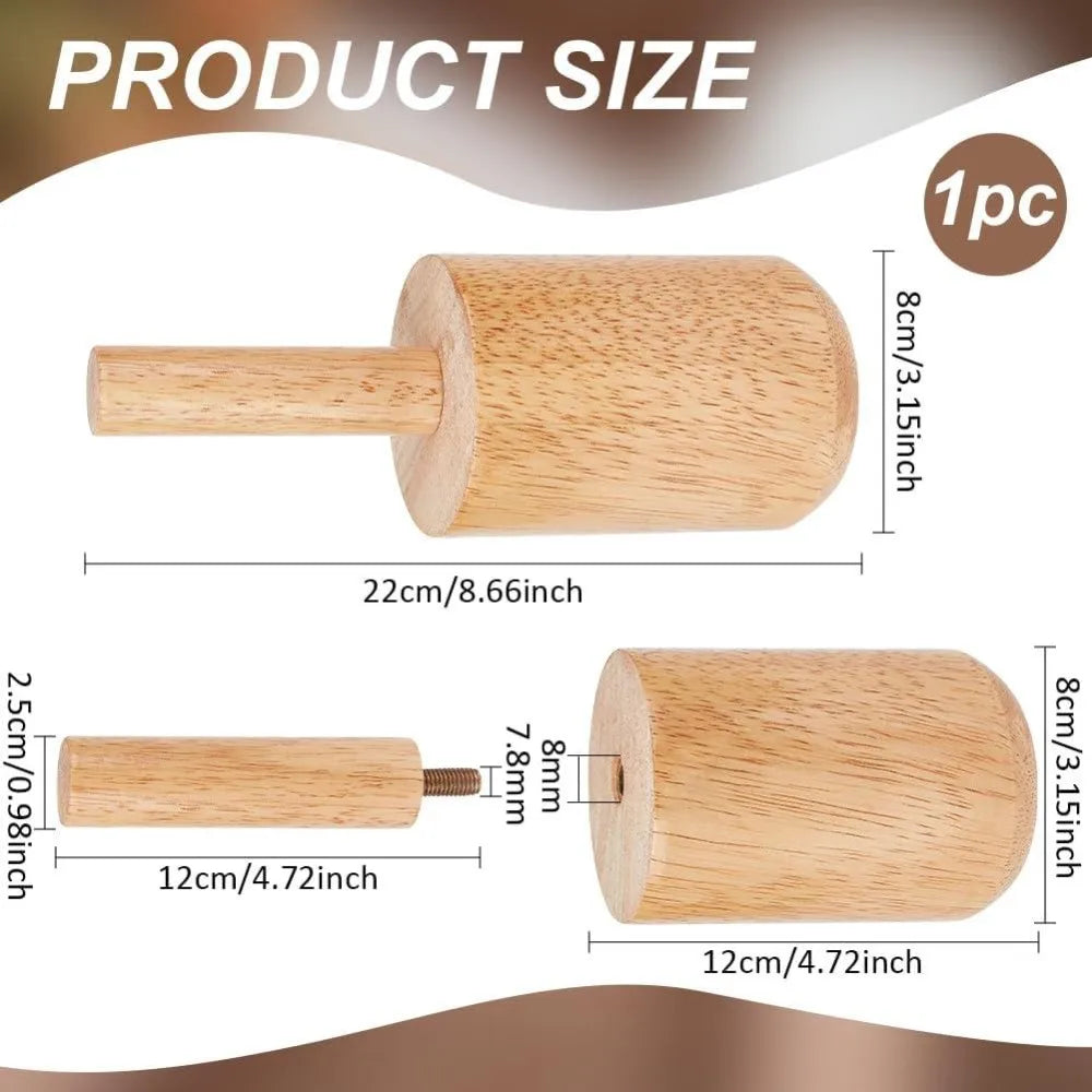 Wooden Pottery Mold Set – Clay Cup & Mug Matrix with Handle