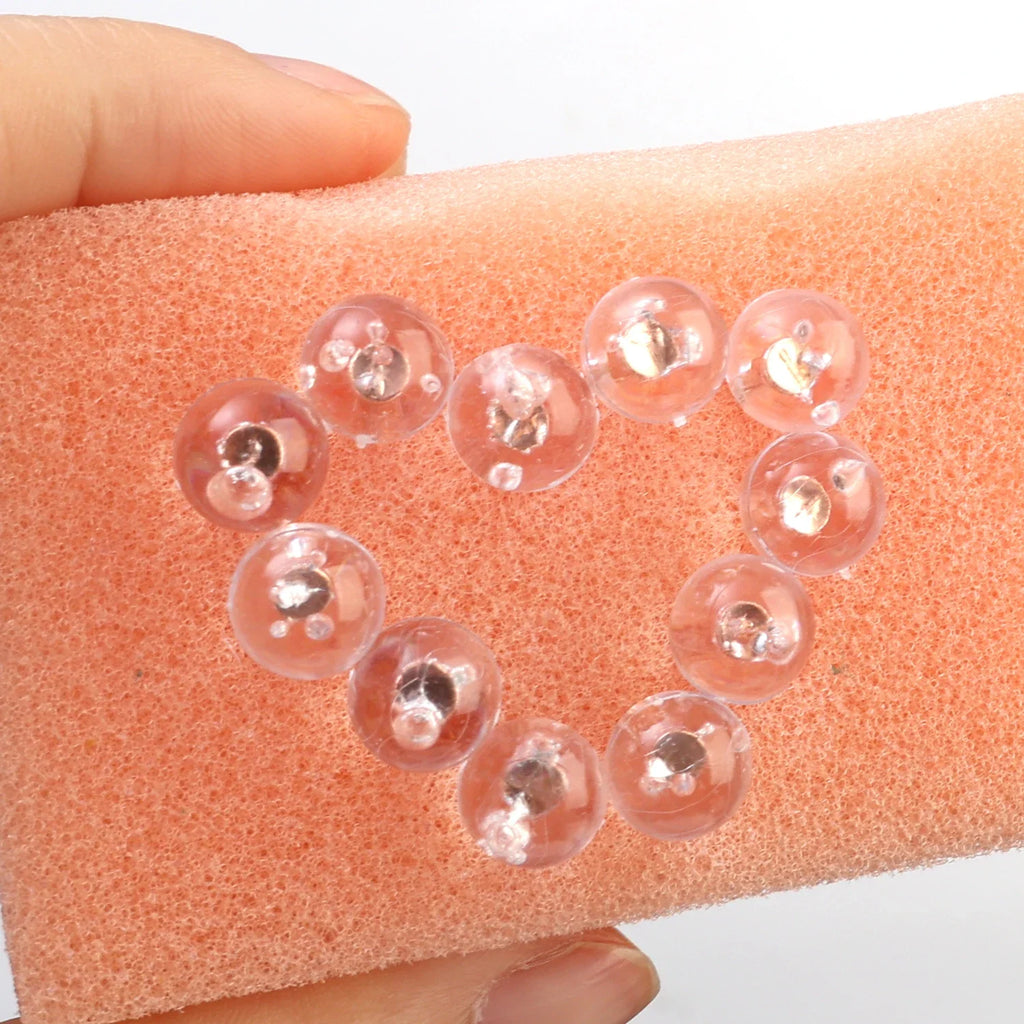 Transparent Spherical Push Pins – 50-Pack Cork Board Thumbtacks