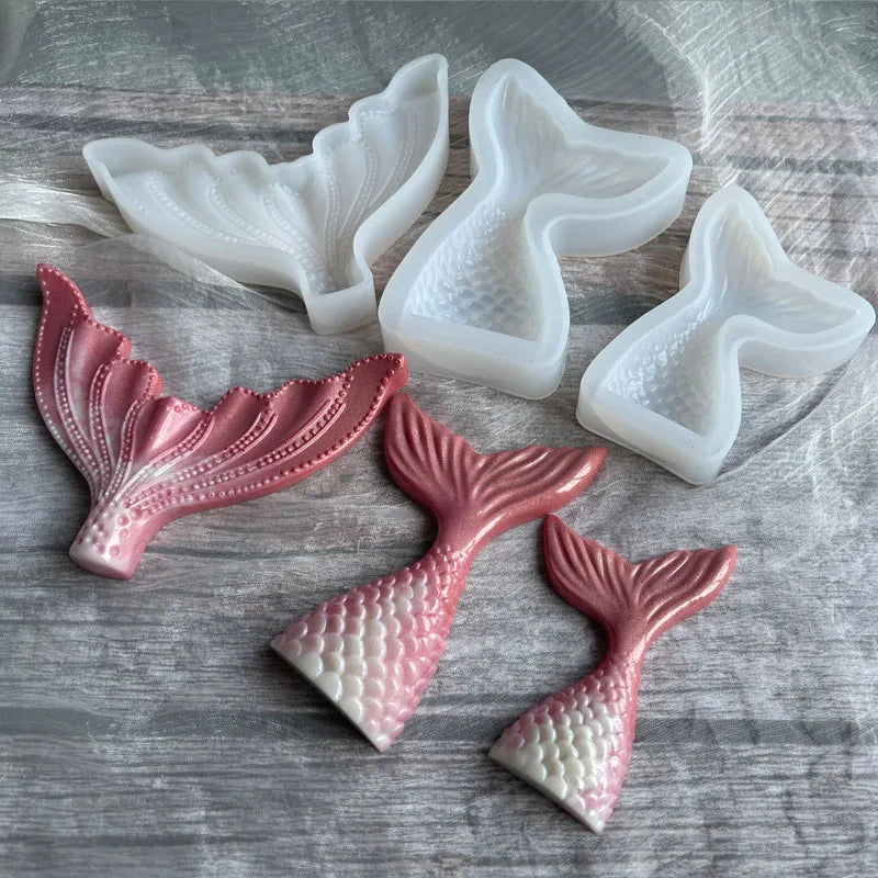 Mermaid Tail Silicone Mold – Resin, Soap, Candle & Cake