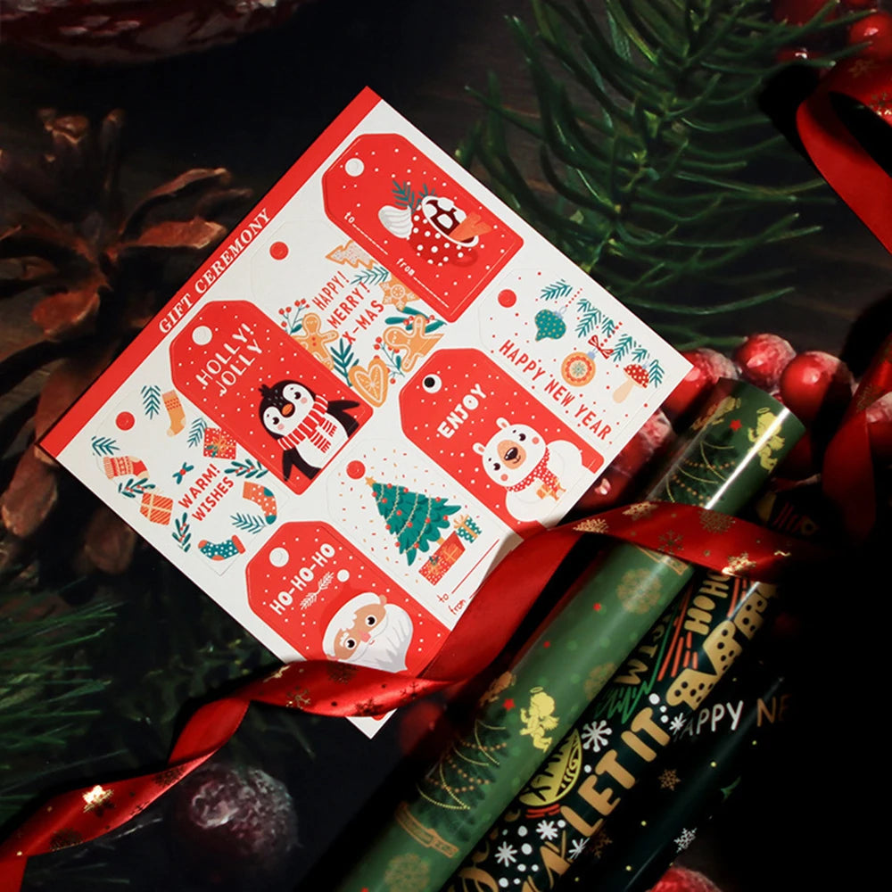 Christmas Wrapping Paper – Snowflake, Tree & Ornament Prints