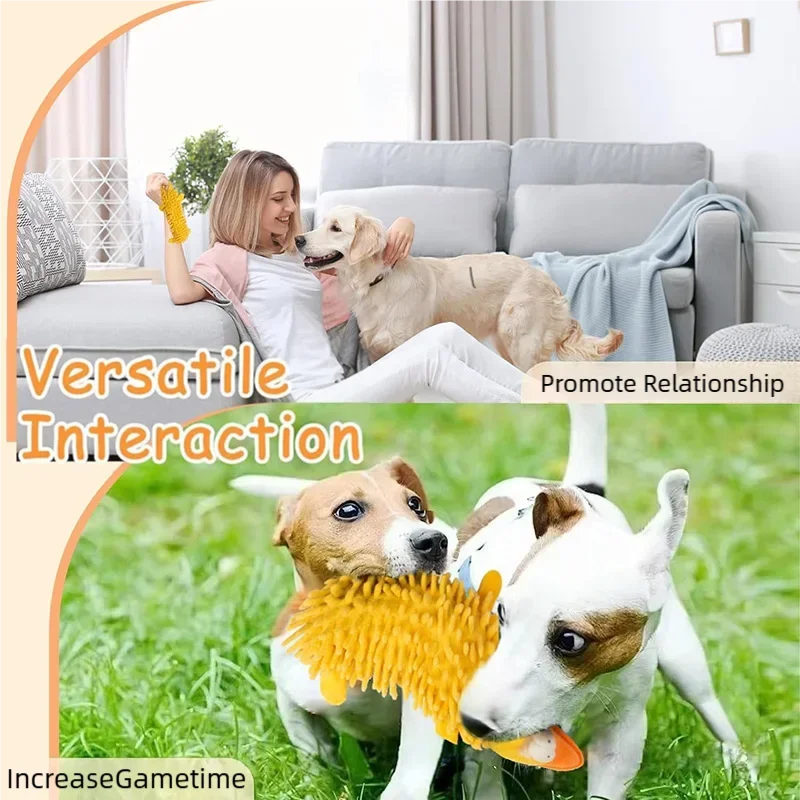 Squeaky Plush Pet Toy – Cute Hippo & Pig Design for Dogs