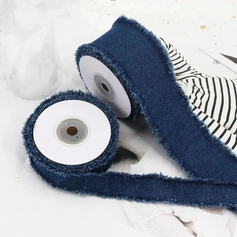 1.5 Yards Blue Denim Ribbon – DIY Hair Bows & Bridal Crafts