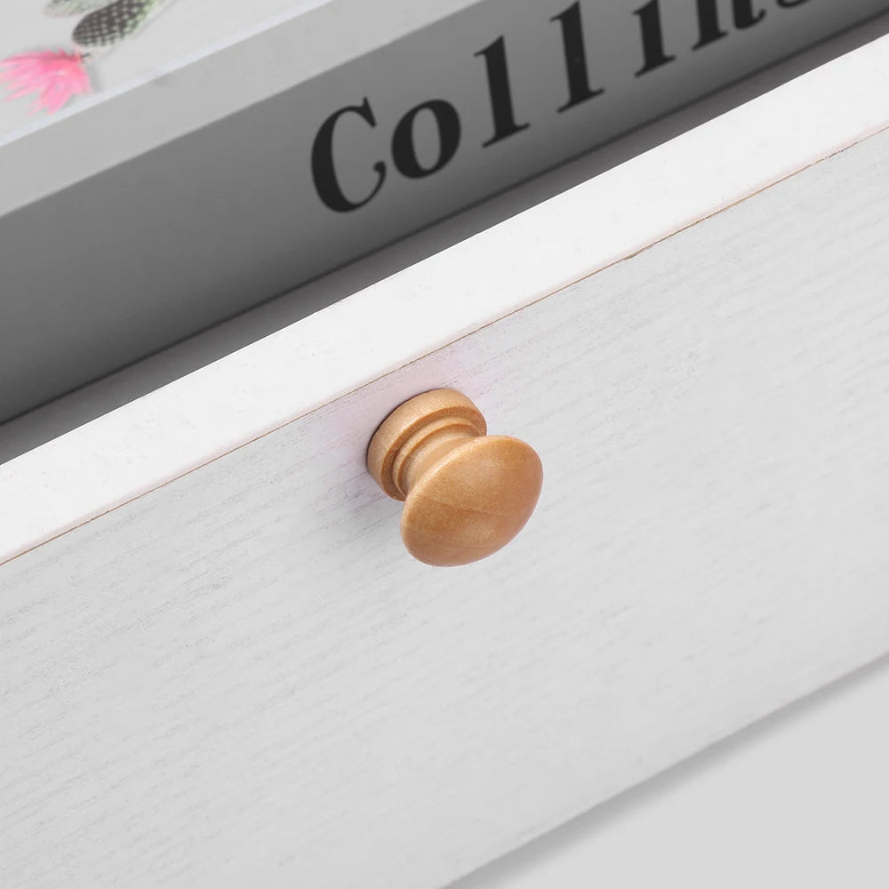 10-Pack Round Natural Wood Cabinet Knobs & Drawer Pulls