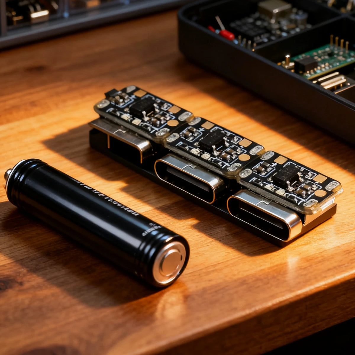 USB-C 18650 Li-ion Battery Charging Board with Protection