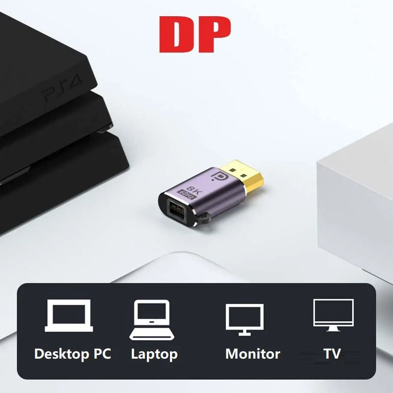 Mini DisplayPort to DP Adapter 8K60Hz – Bidirectional Converter