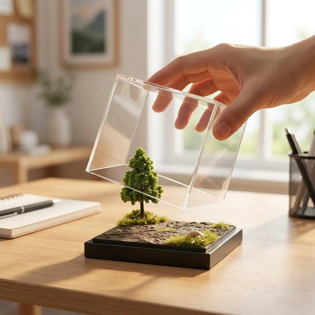 Clear Acrylic Display Case – 1/64 Collectible Storage Cube
