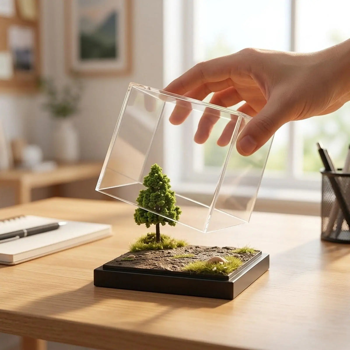 Clear Acrylic Display Case – 1/64 Collectible Storage Cube