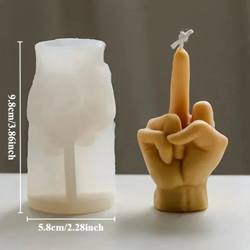 3D Finger Silicone Mold – DIY Candle, Soap & Resin Crafts
