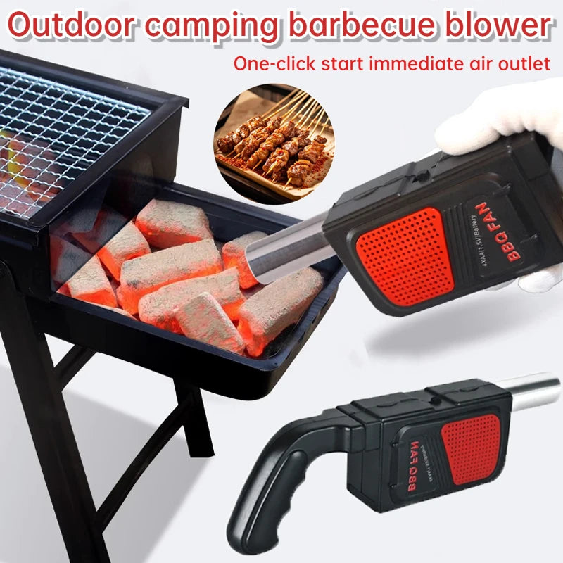 Portable Electric BBQ Blower Fan – Charcoal Fire Starter