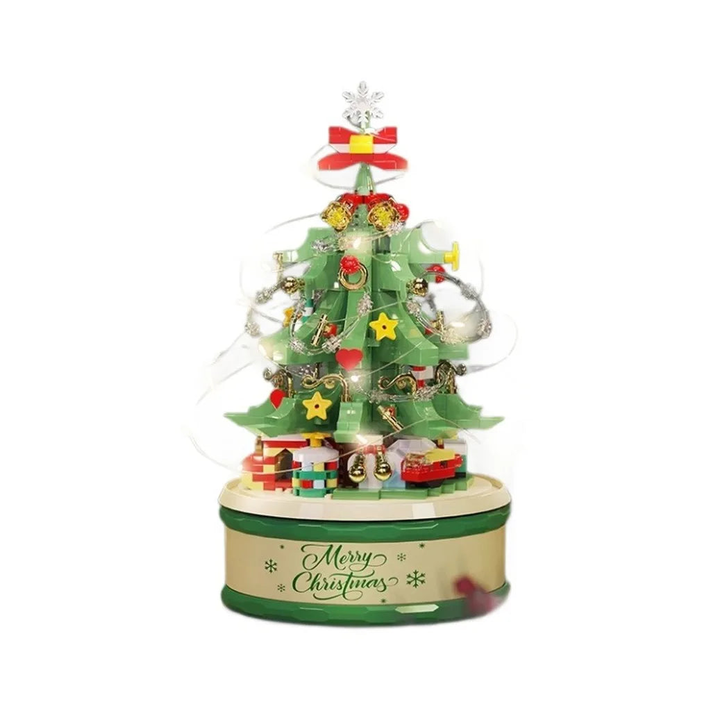 LED Christmas Tree Building Block Music Box – 683 PCS Set