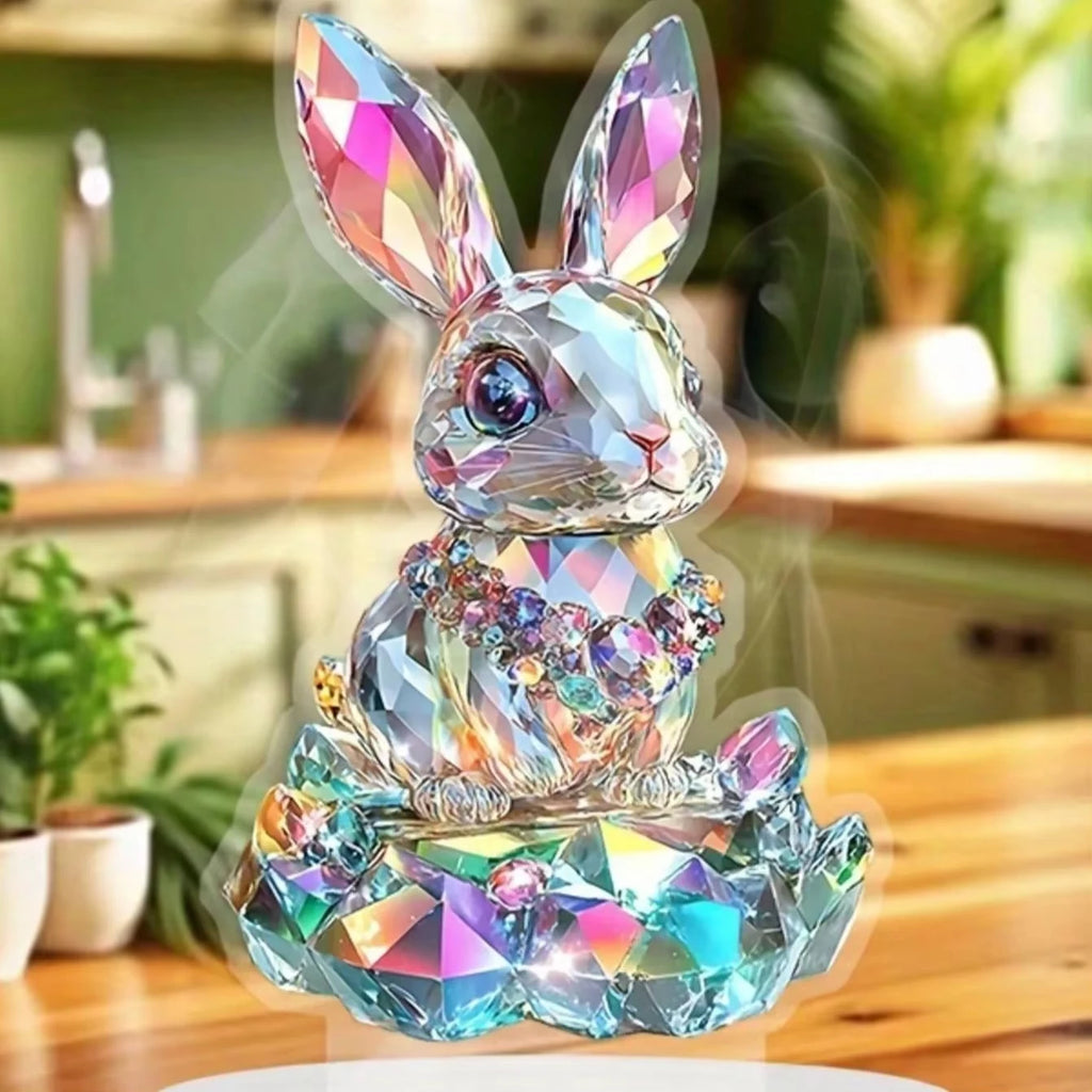 Rainbow Crystal Bunny Figurine | Easter & Home Décor