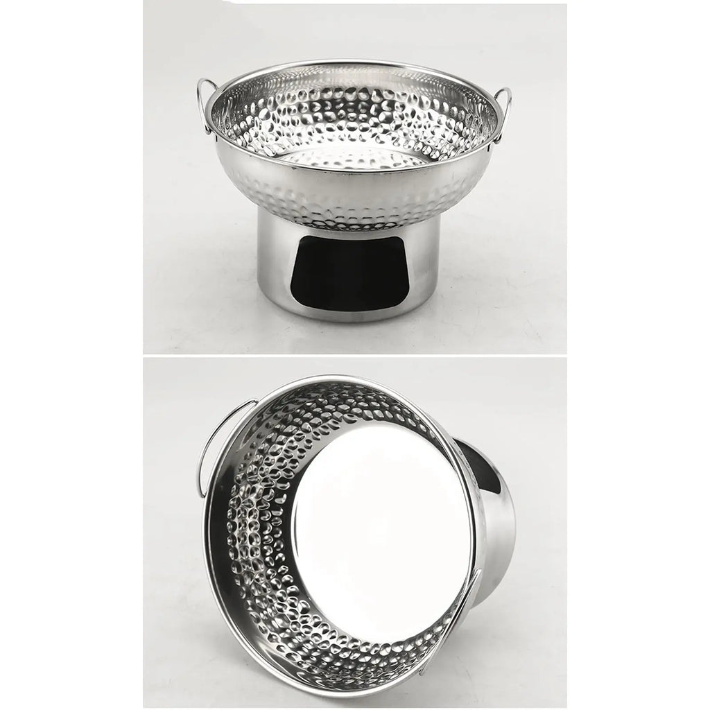 Stainless Steel Thai Tom Yum Hot Pot 18cm | Hammered Texture