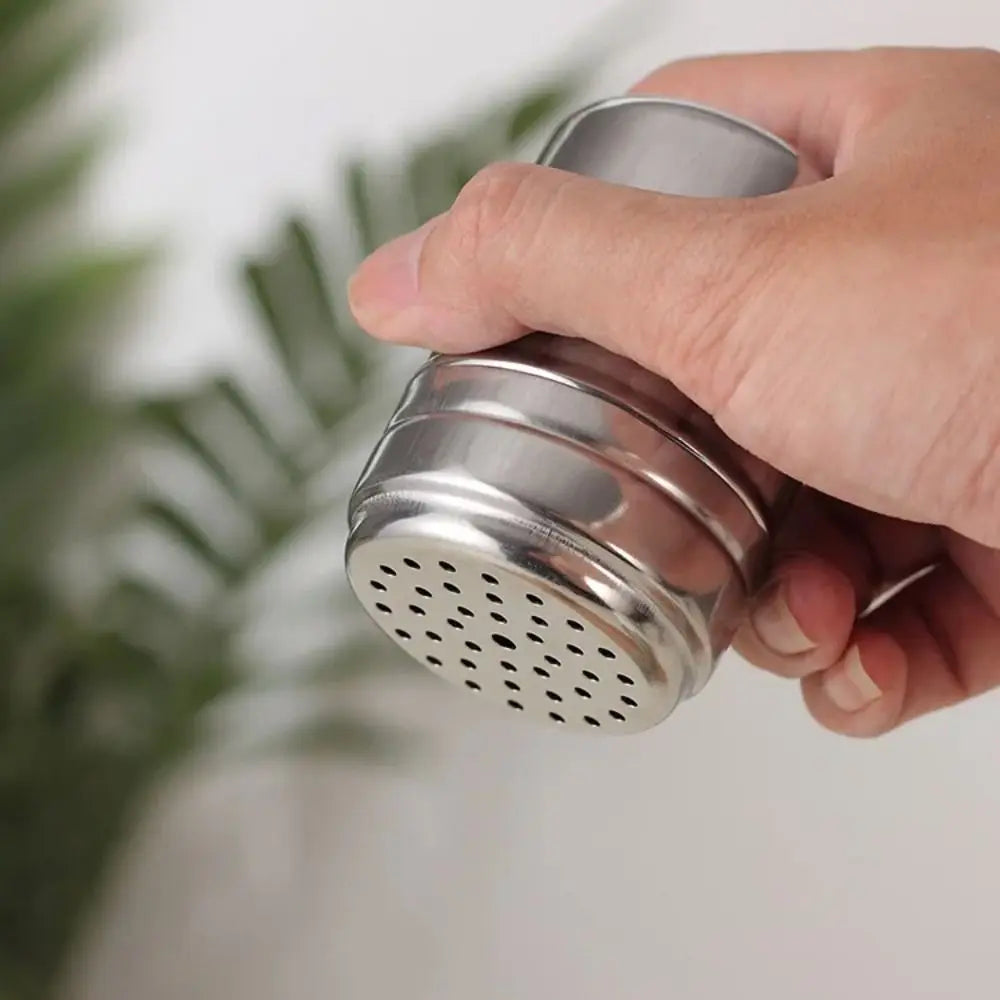 Stainless Steel Spice Shaker Jar | Rotating Lid – 3 Sizes