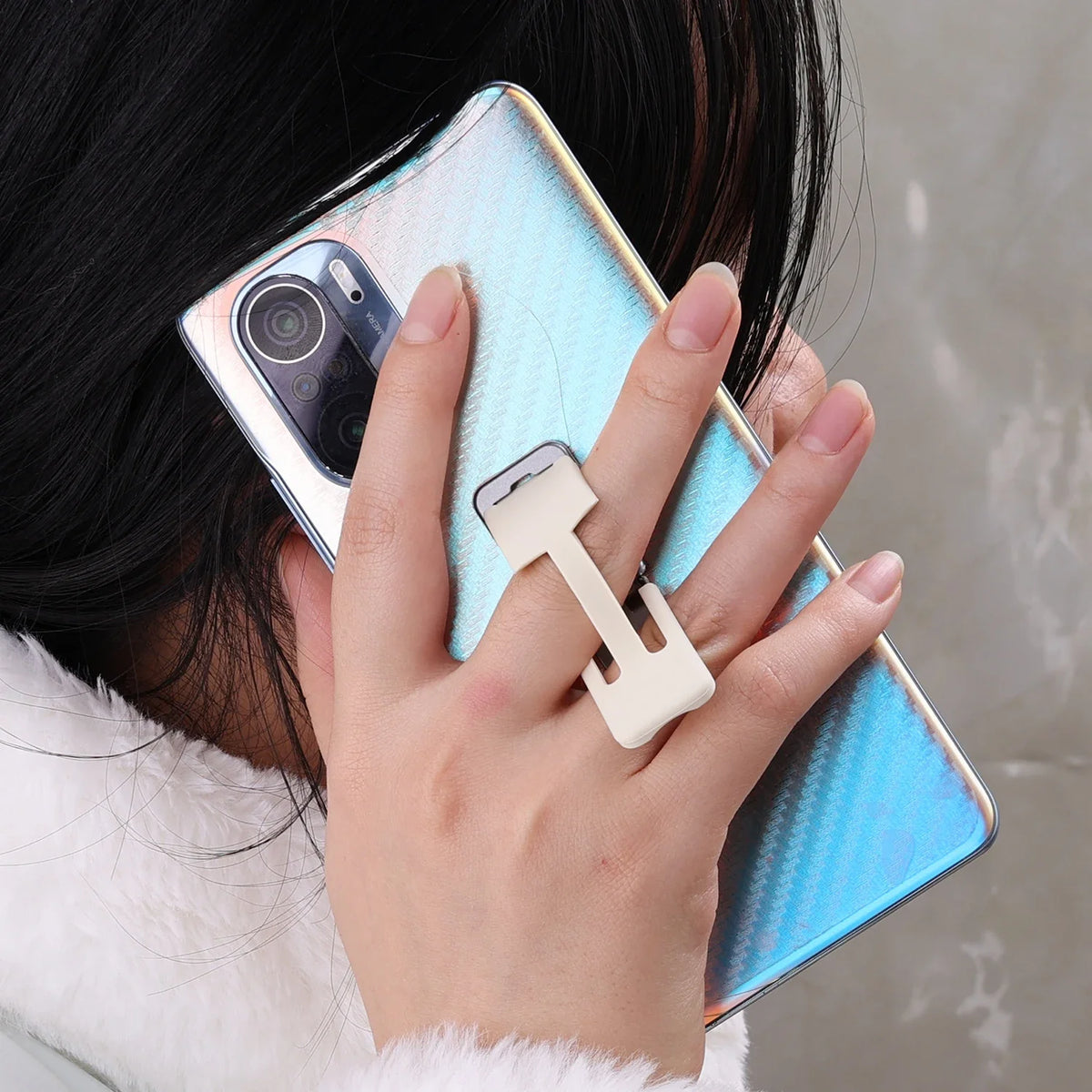 Phone Ring Holder Stand – Foldable Finger Grip Kickstand