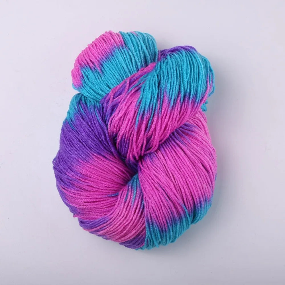 Segment Dyed Acrylic Yarn – Soft Mixed Color Knit & Crochet