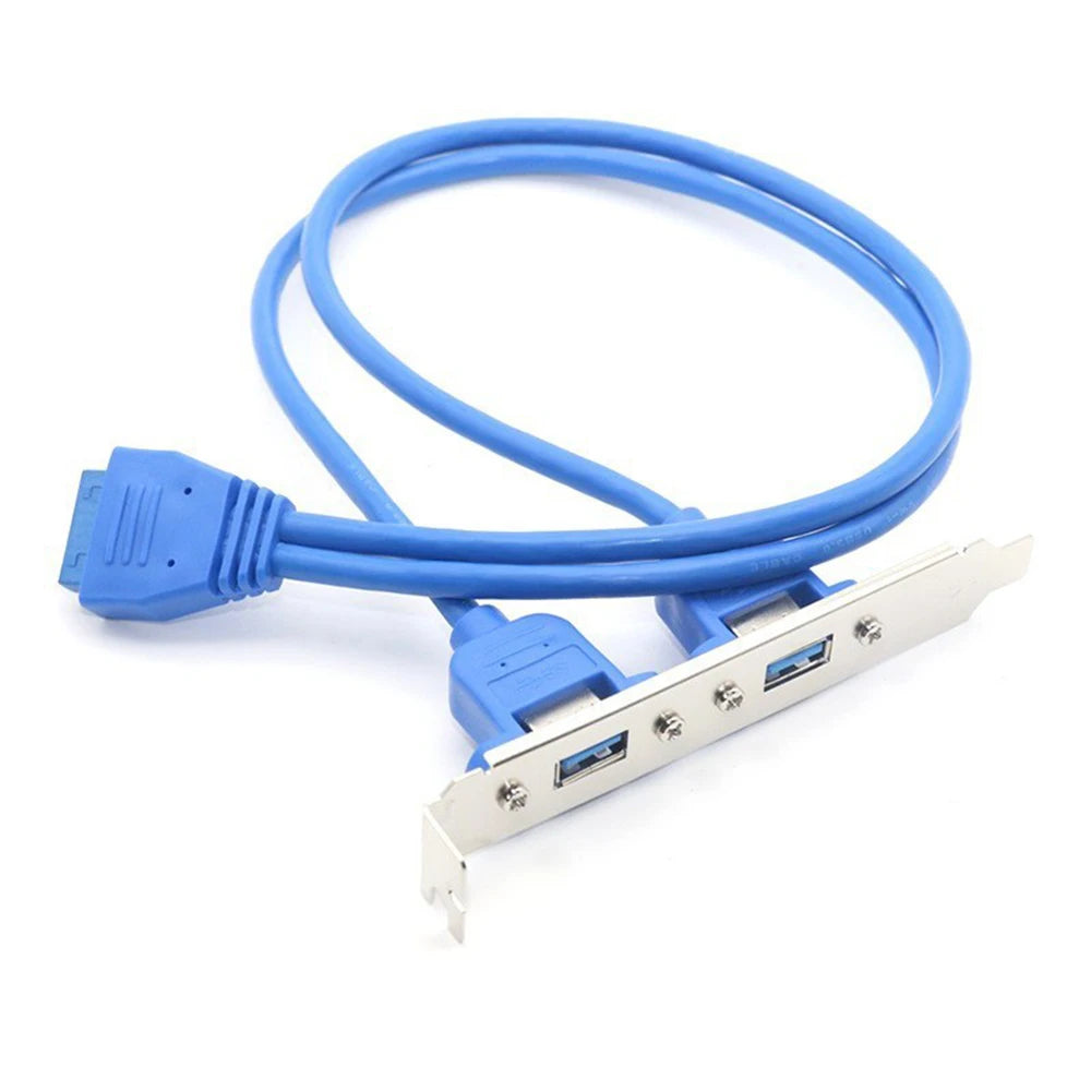 USB 3.0 to 20-Pin Motherboard Back Panel Adapter Cable 50cm