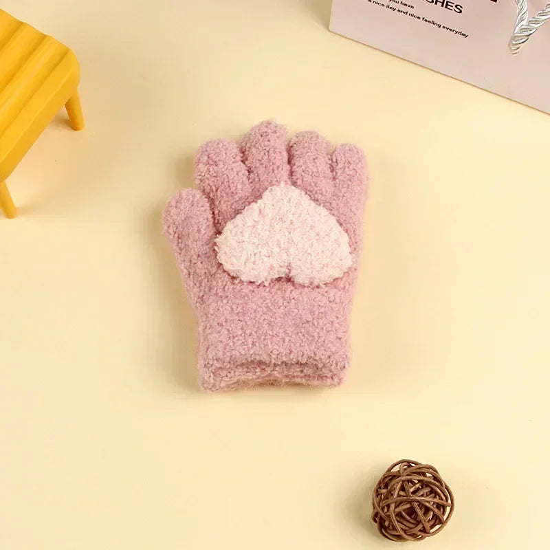 Kids Fleece-Lined Winter Gloves – Toddler Boys & Girls
