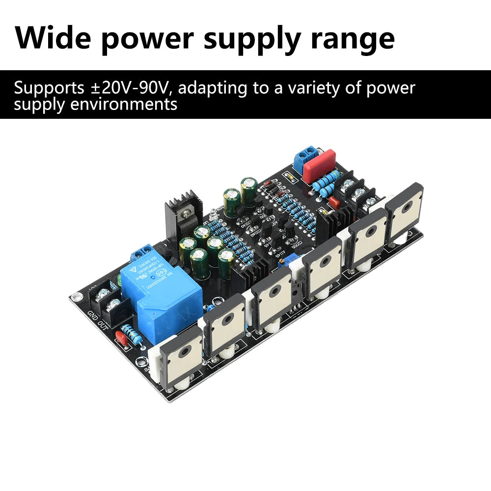 300W Mono Hi-Fi Amplifier Board 1943+5200 | Speaker Protection