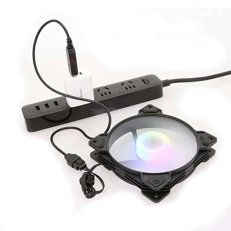 USB to 4-Pin 5V–12V Boost Cable for Computer Cooling Fan