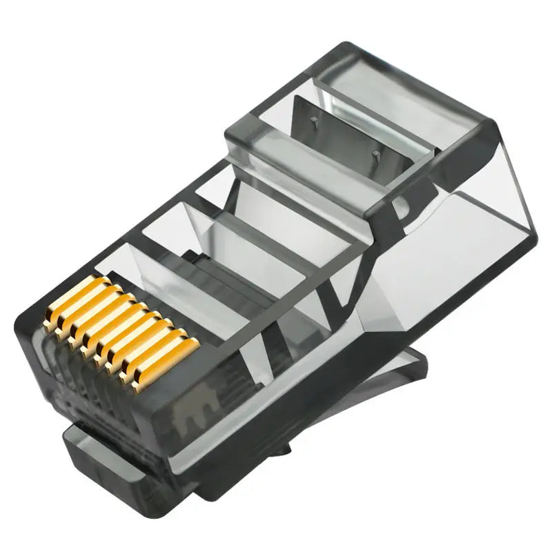 RJ45 Gold-Plated Network Connectors Cat5/Cat5e – 50 or 100 Pack