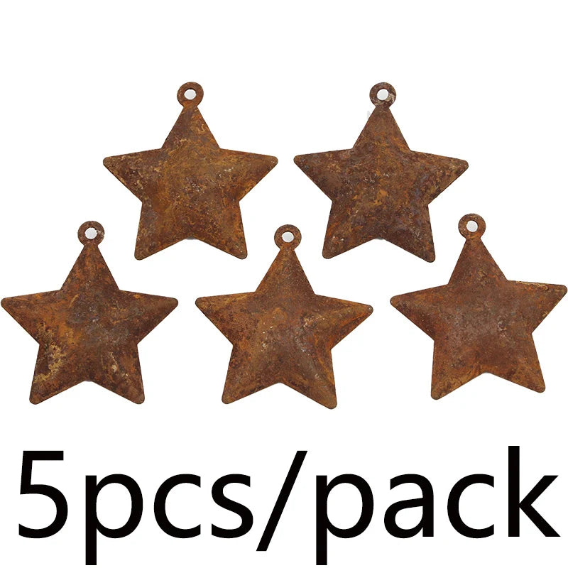 5-Pack Retro Rusty Christmas Bells – DIY Holiday Pendants