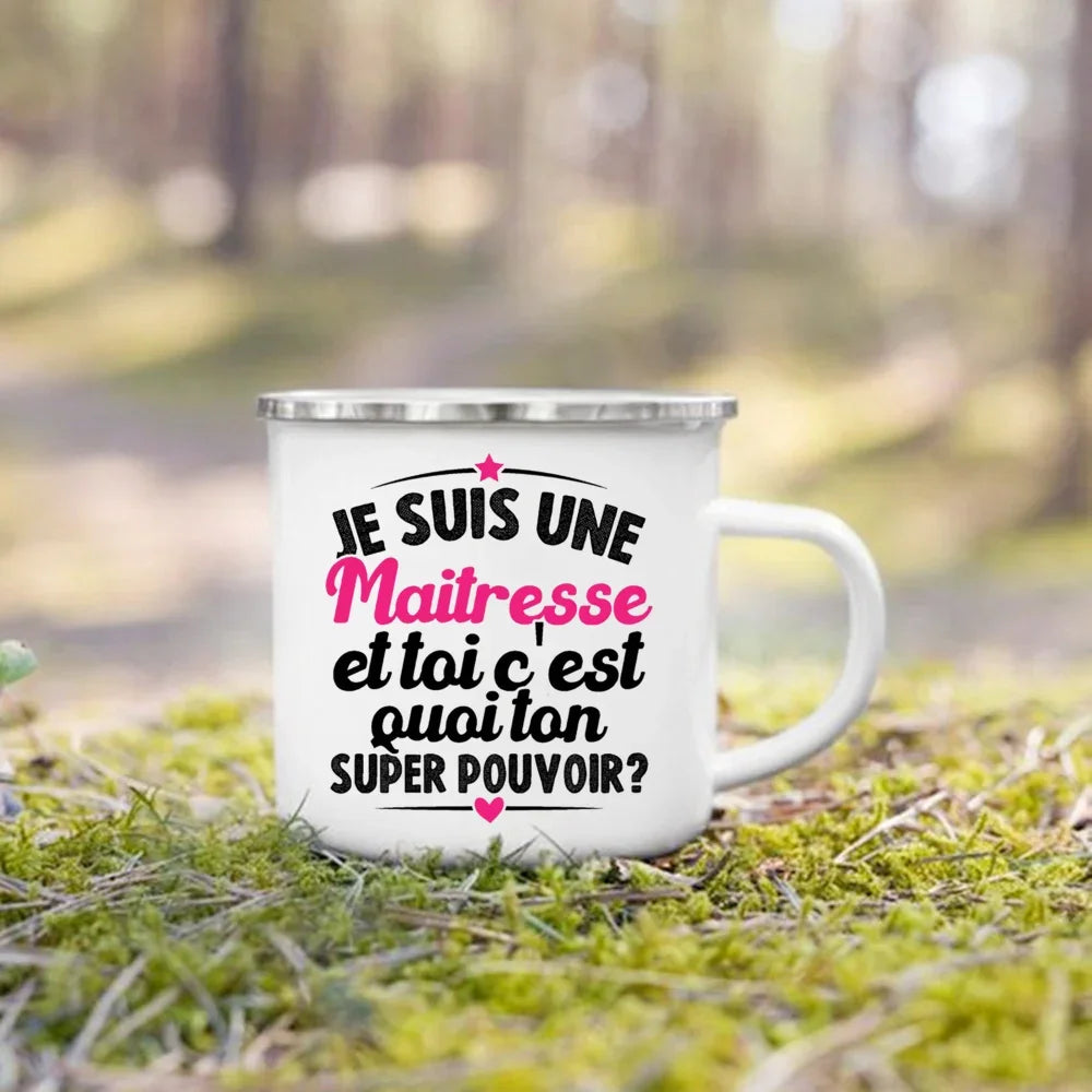Thank You Teacher Enamel Mug | Thoughtful Teacher Gift