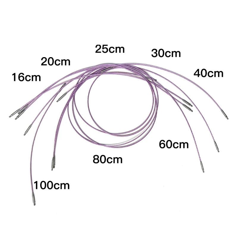 Interchangeable Circular Knitting Needle Ropes 40–100cm