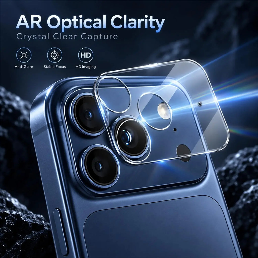 iPhone 18 Pro Max Camera Lens Protector – 9H Tempered Glass