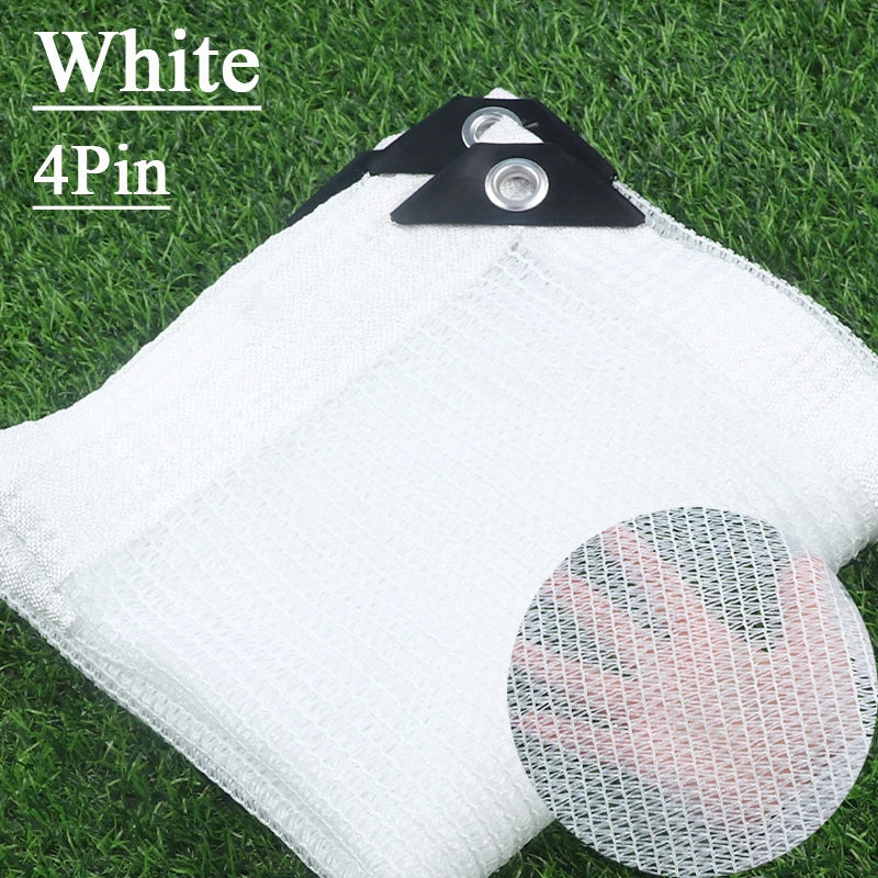 White HDPE Sunshade Net – Outdoor Balcony & Garden Shade Sail