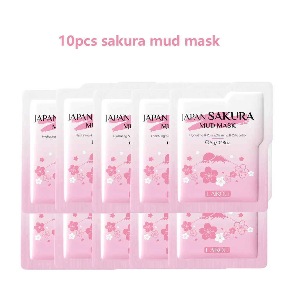 LAIKOU Sakura Mud Face Mask – Oil Control & Pore Minimizing