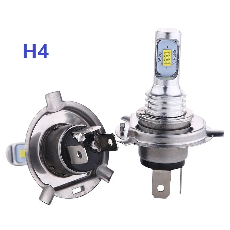 2-Pack H4 H7 H11 LED Headlight & Fog Light Bulbs 6000K 16000LM