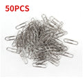 Silver Steel Paper Clips – Bookmark & Planner Clips 50–200pc