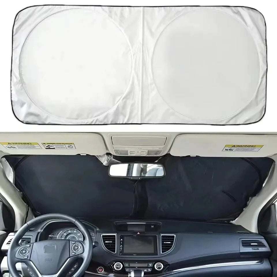 Foldable Car Windshield Sunshade – UV & Heat Reflective