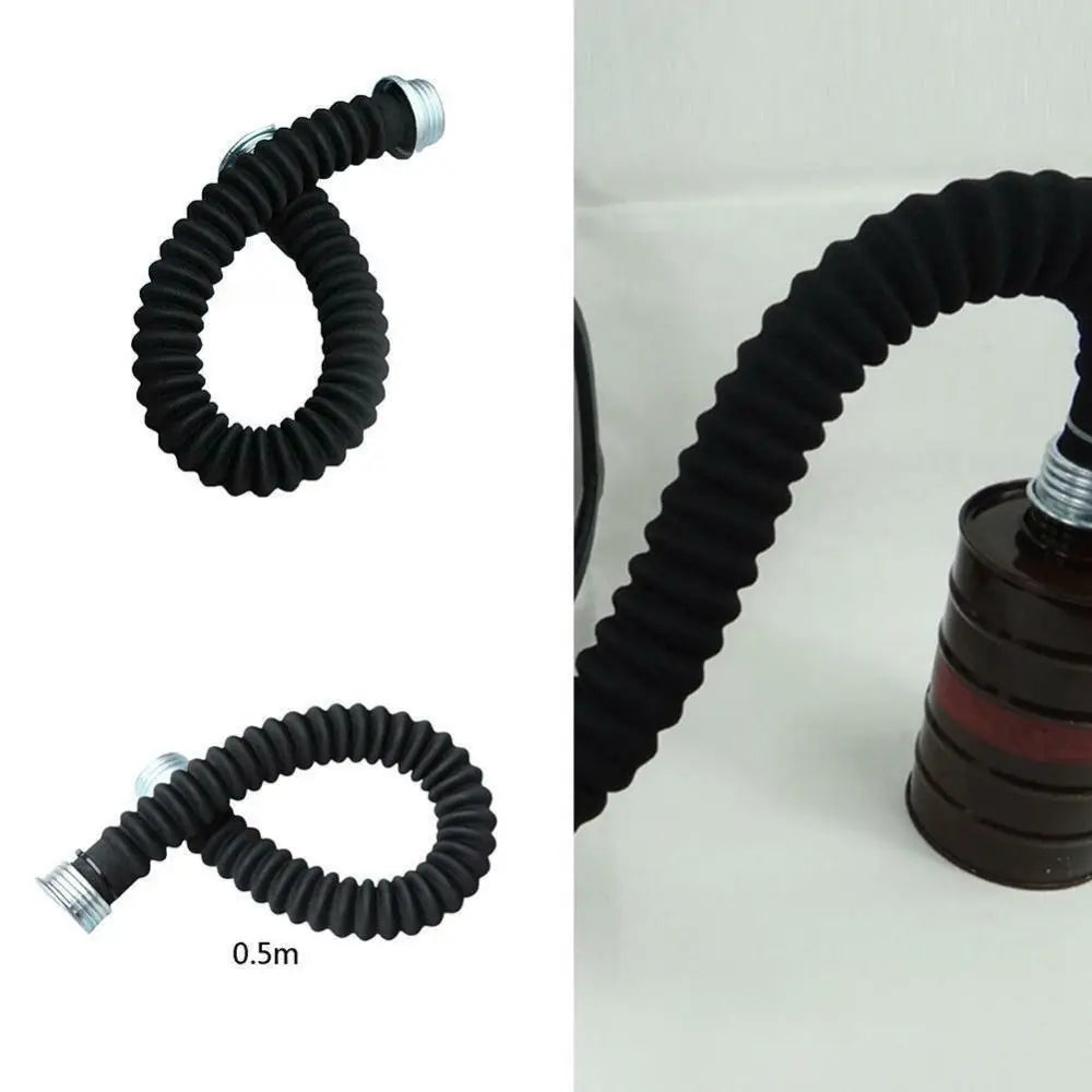 Rubber Gas Mask Filter Hose Connector – 0.5m & 1m