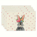 Easter Linen Placemat – Bunny & Egg Spring Table Mat