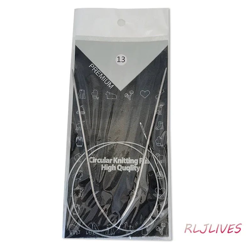 Stainless Circular Knitting Needles – 11 Sizes, 80cm